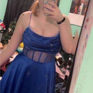 Blue homecoming dress